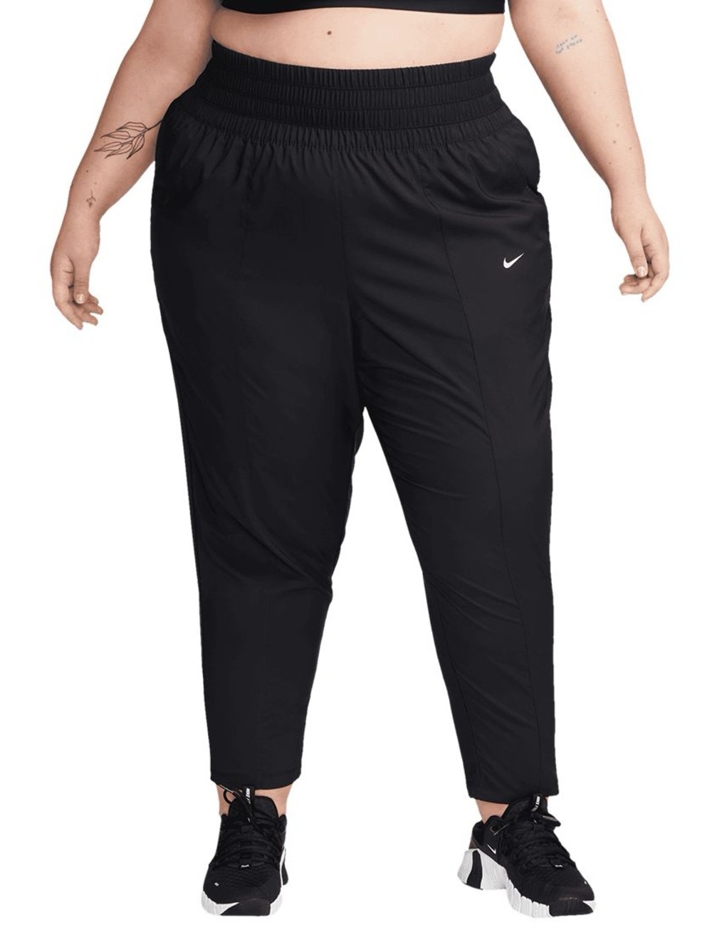 🆕 Nike Plus Size Black Jogger Pants 4X High Waist Pockets Athletic